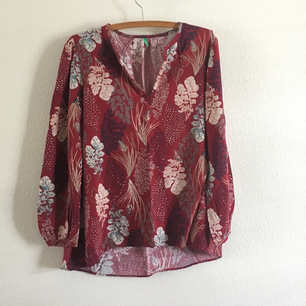 coral boho tunic